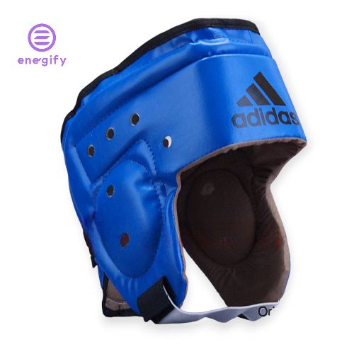 کلاه تکواندو در رنگ آبی مناسب برای تمرین و مسابقه.