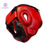 کلاه رزمی ویسینگ مناسب برای مسابقات حرفه‌ای در رنگ قرمز و آبی.