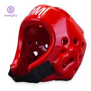 کلاه تکواندو IDM تزریقی با کیفیت درجه یک در رنگ قرمز.